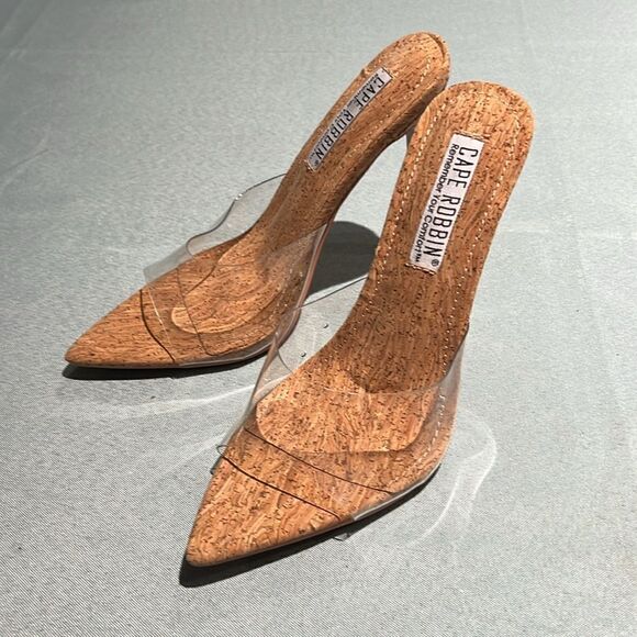 Cape Robin Clear Nude Heels Size 6 B33 - Picture 4 of 7